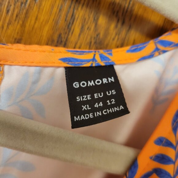 Orange and Blue Romper - Picture 2 of 4